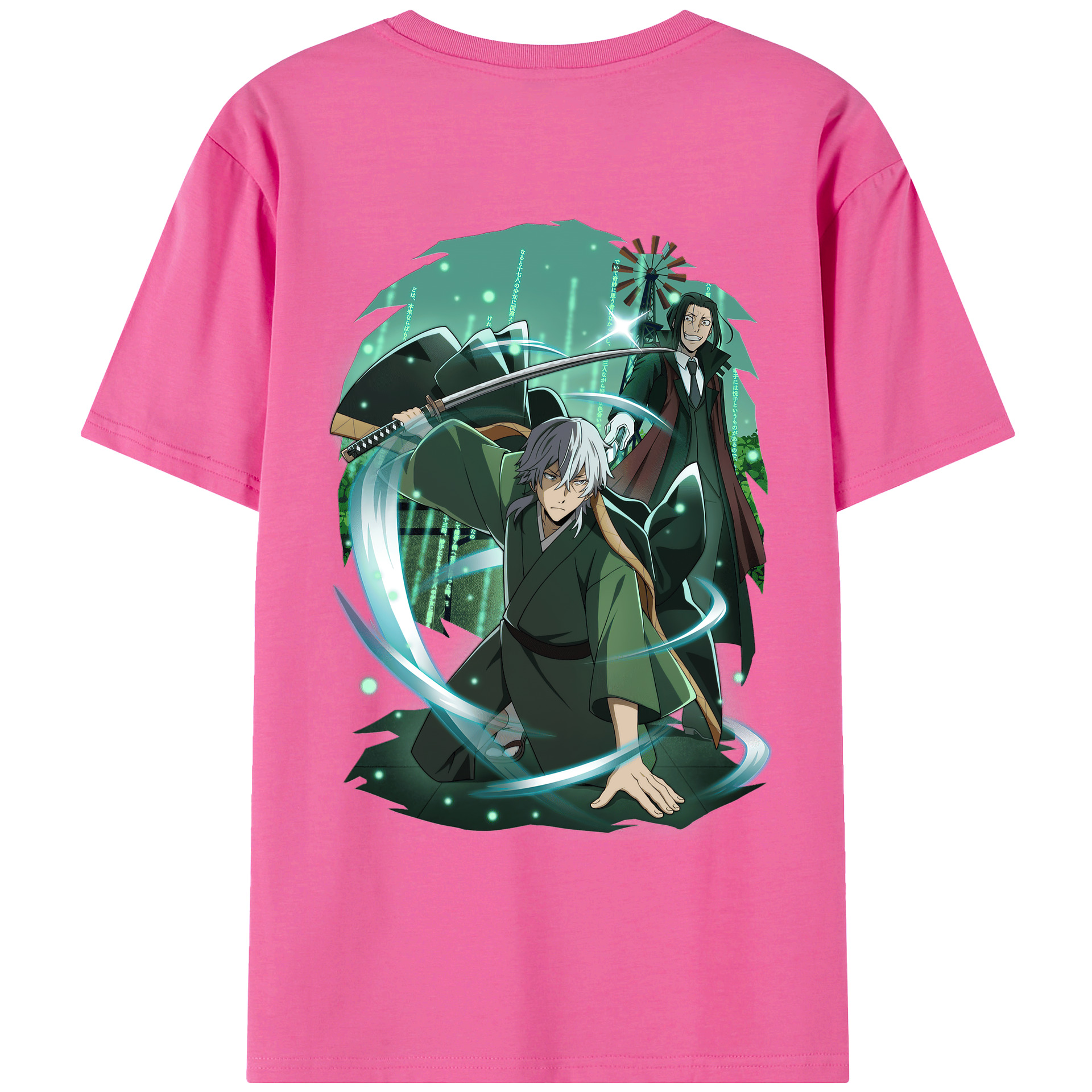 （画像用） 文豪ストレイドッグス Bungo Stray Dogs レディース半袖Tシャツ(バックプリント)